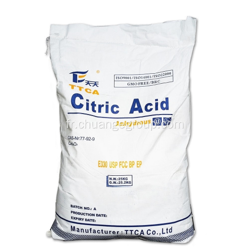 TTCA Citric Acid pour l'agent conservateur et antistaling